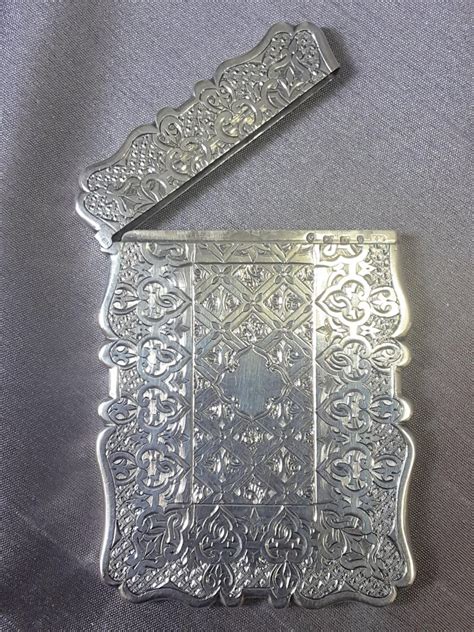 sterling silver calling card case.